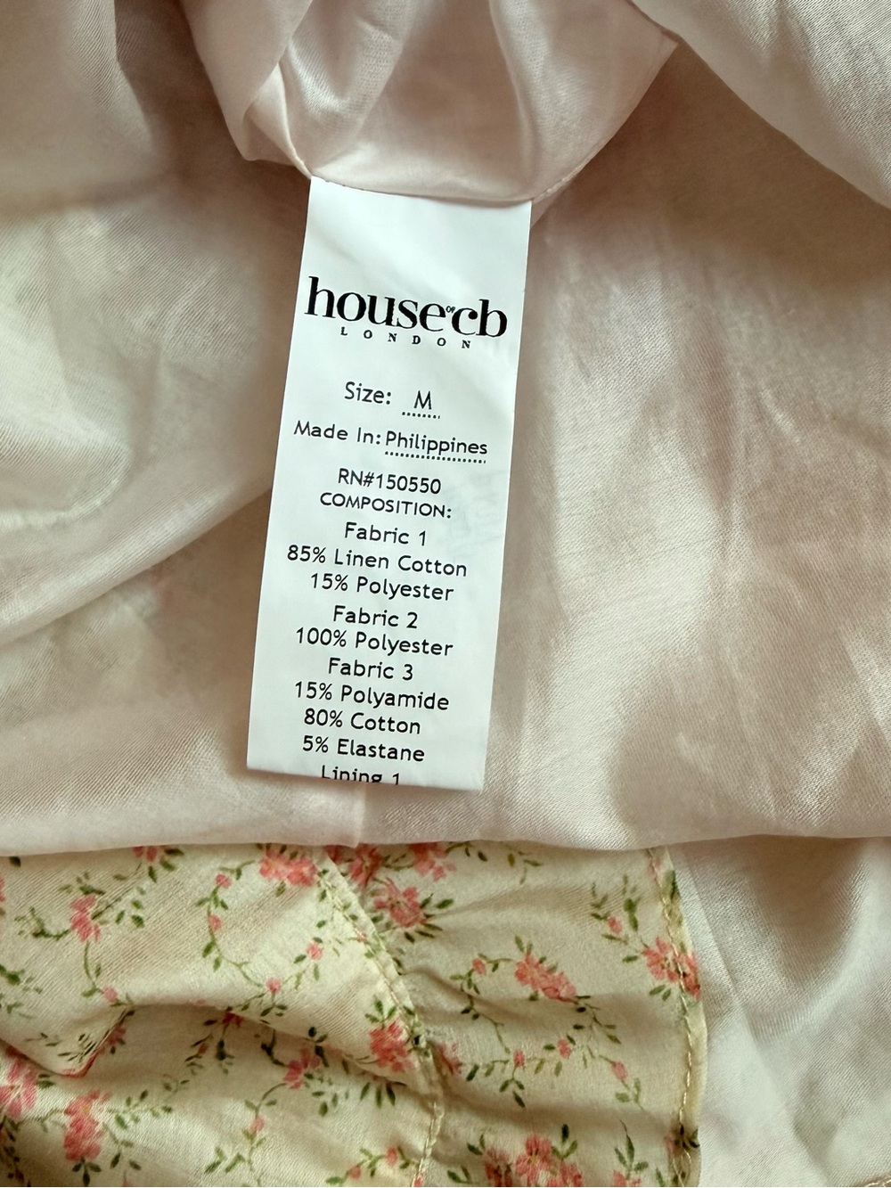 House of CB Melita Cream Floral Structured Corset Mini Cocktail Dress Size M NWT - Picture 3 of 8